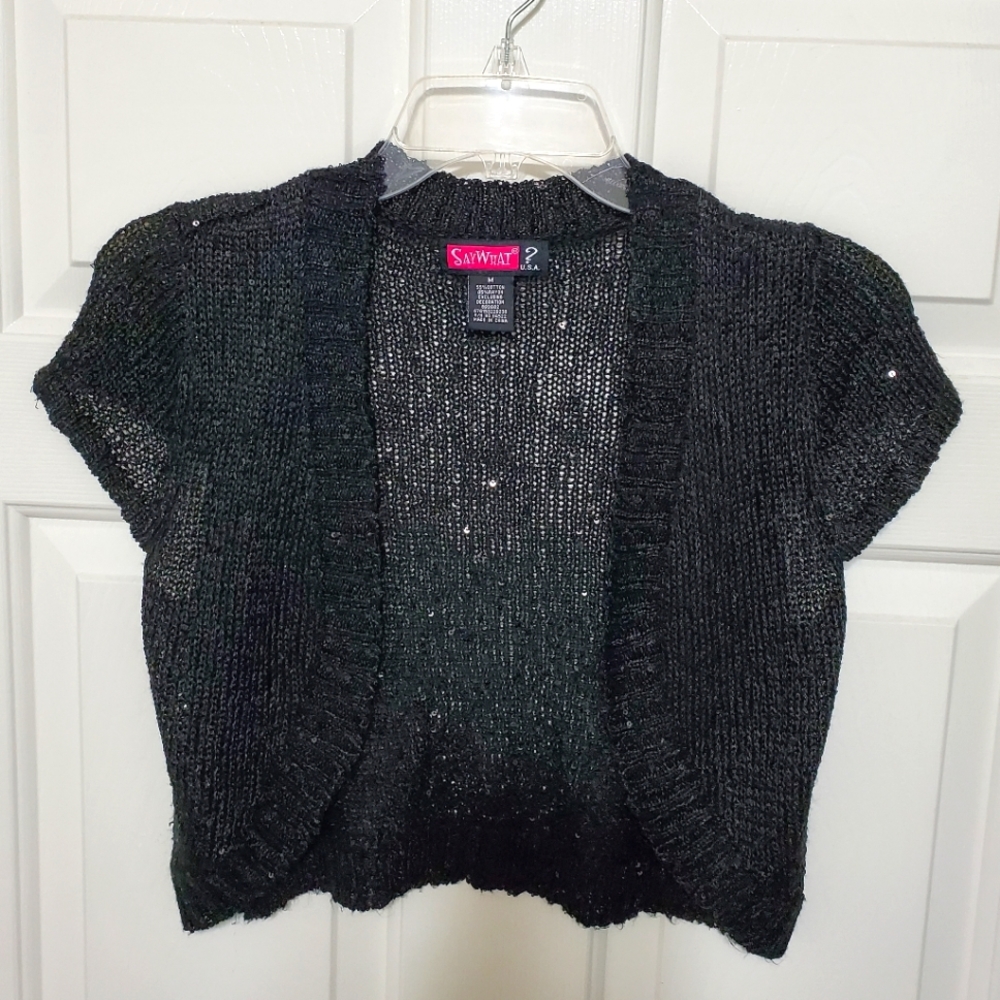 2/$8 Item! Sequined Girls' Shrug Sweater. Girl's Medium